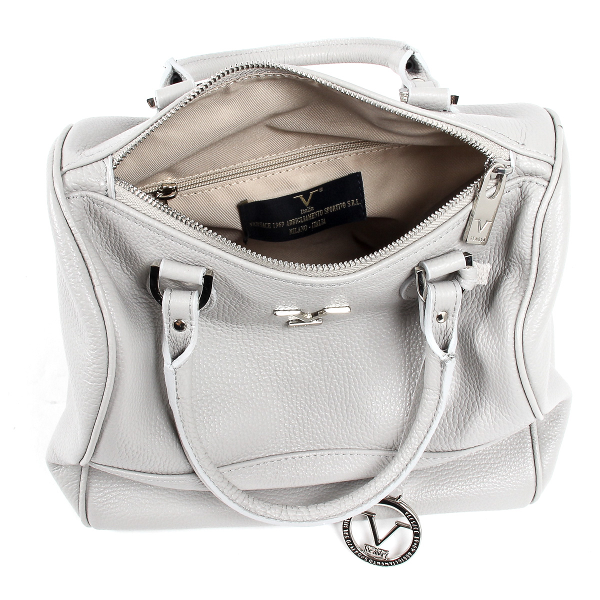 V 1969 Italia Womens Handbag Light Grey PORTO