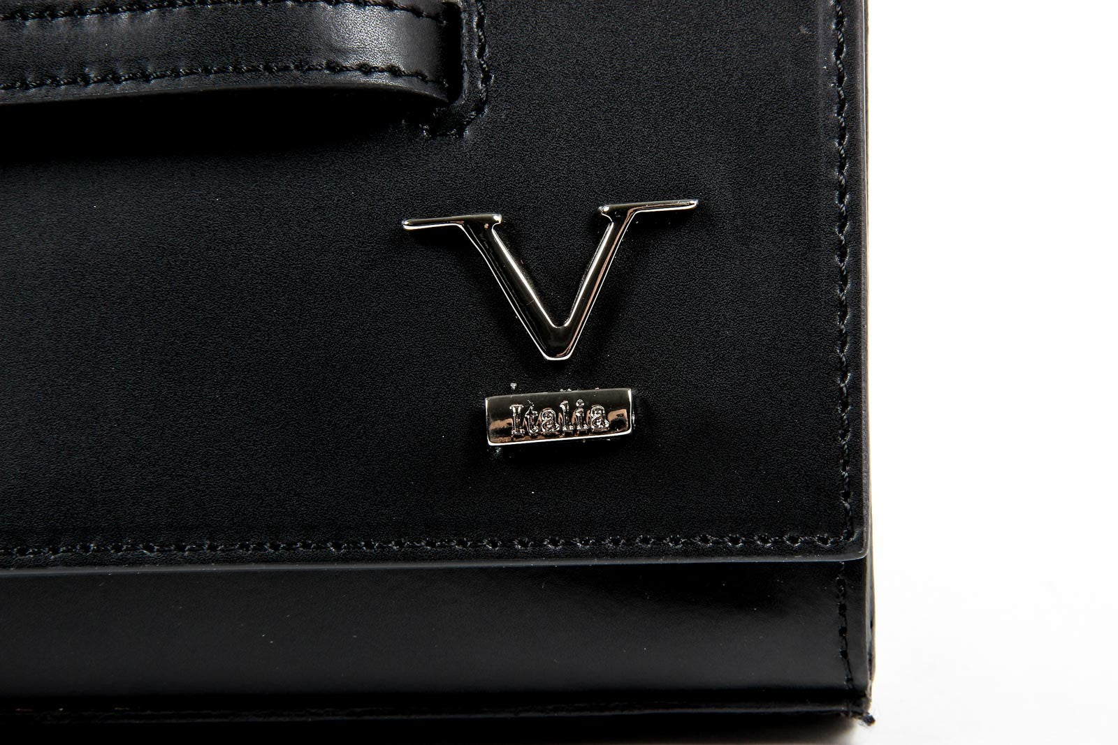 Bolso de mano para mujer V 1969 Italia V015-S RUGA NERO