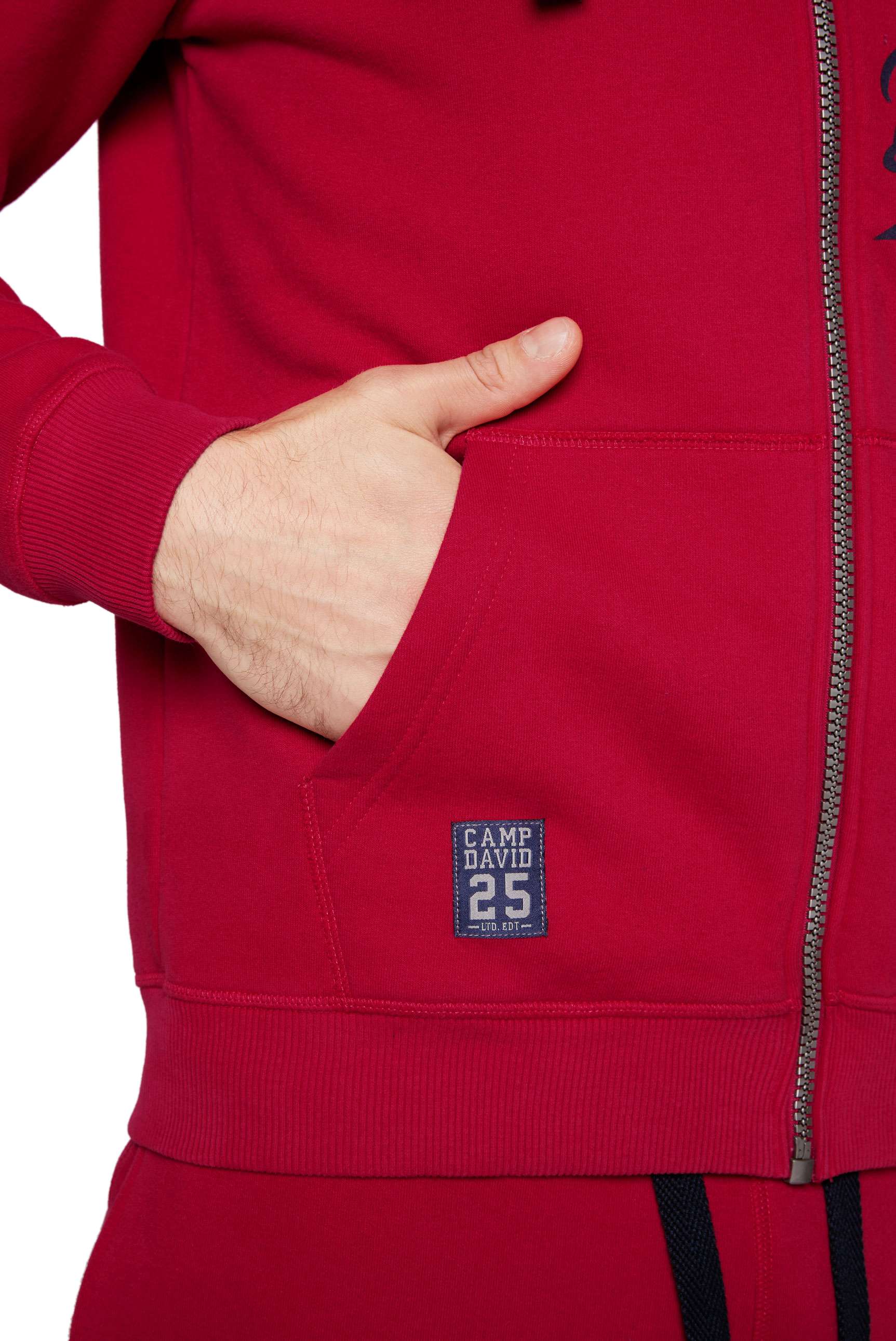 Chaqueta deportiva con capucha para hombre Camp David