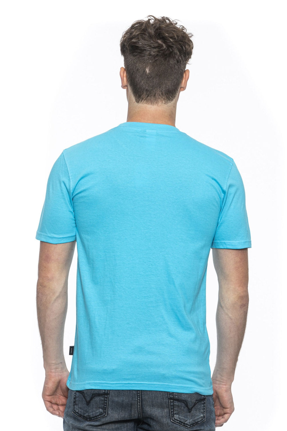 19V69 Italia Camiseta para hombre Azul claro RAYAN TURQUESA