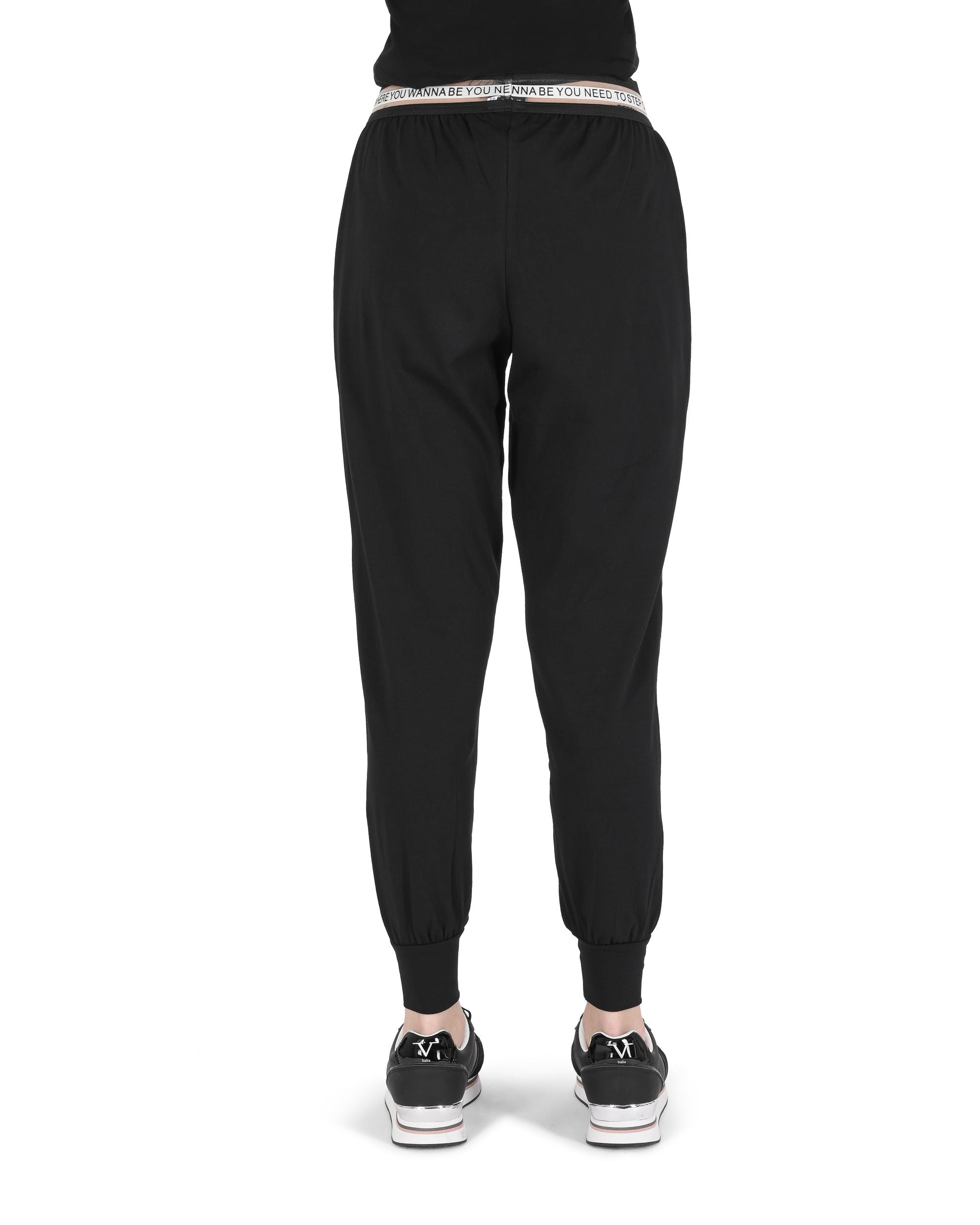 19V69 Italia Joggers para mujer QUOTE BLACK