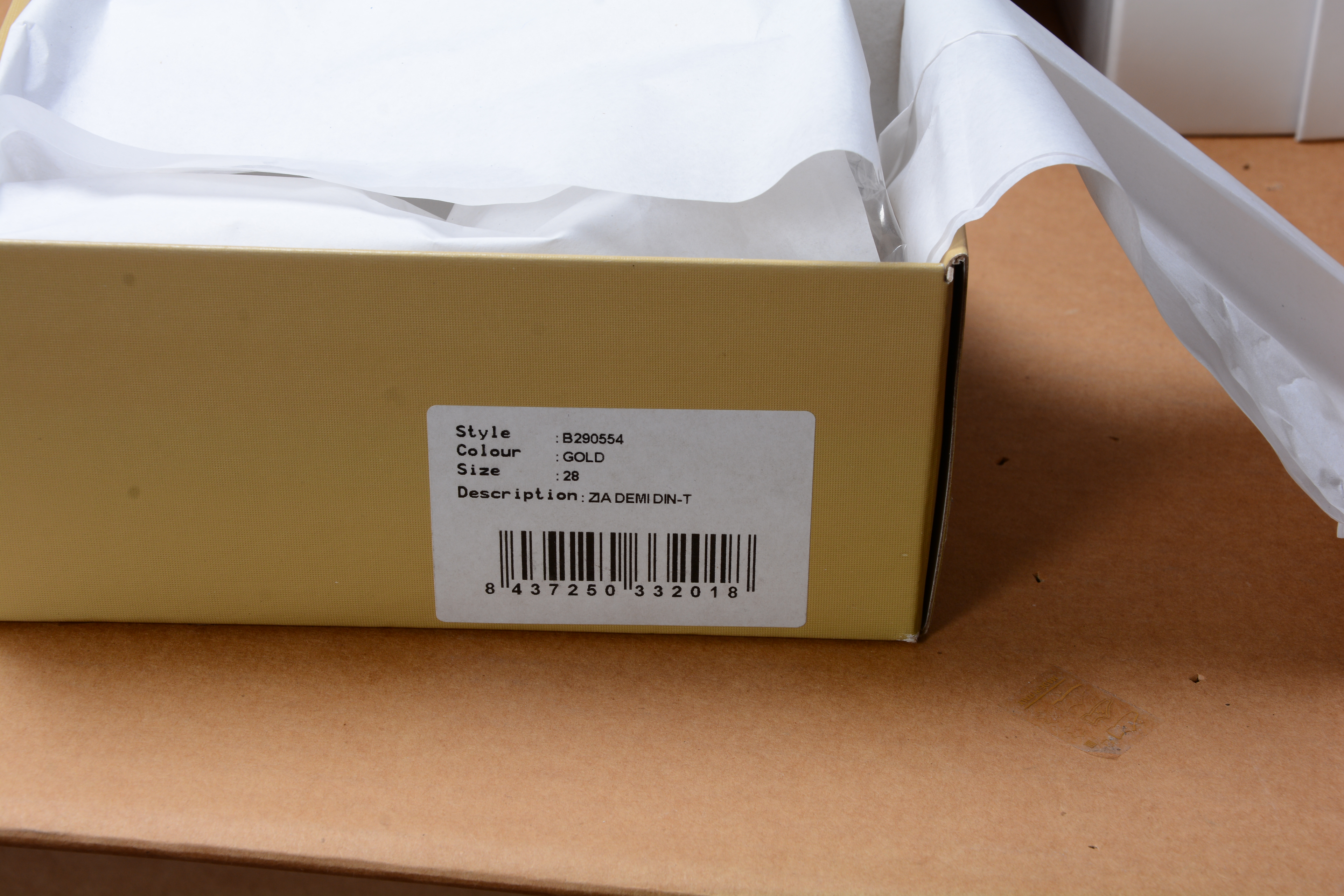 Sandalias planas para niña Michael Kors doradas ZIA DEMI DIN GOLD