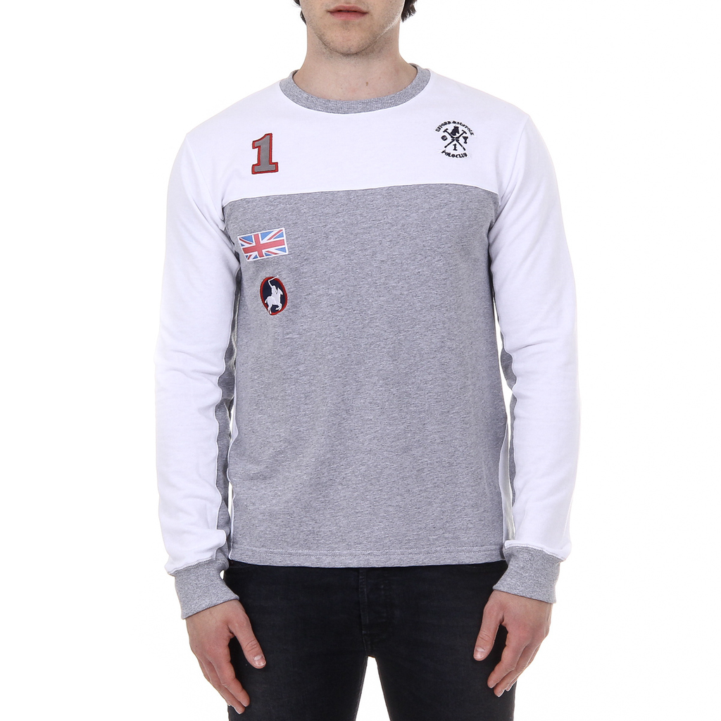Suéter de hombre Ufford & Suffolk Polo Club de manga larga y cuello redondo
