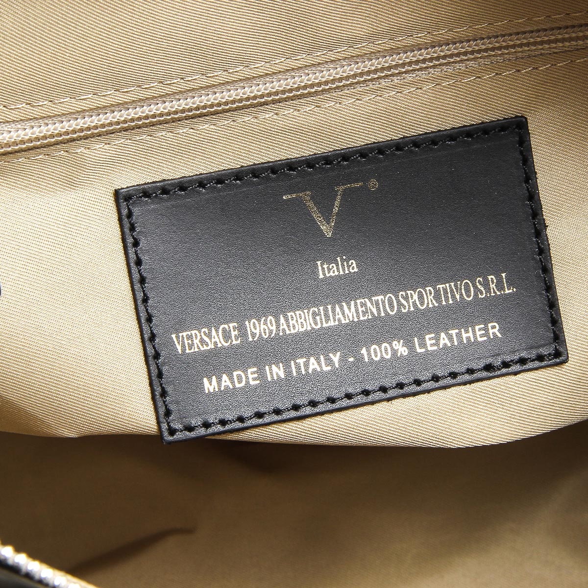 Bolso de mano para mujer V 1969 Italia V009-S RUGA CREMA