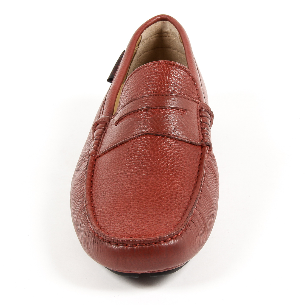 Mocasín Andrew Charles para hombre, color rojo oscuro, JACKSON