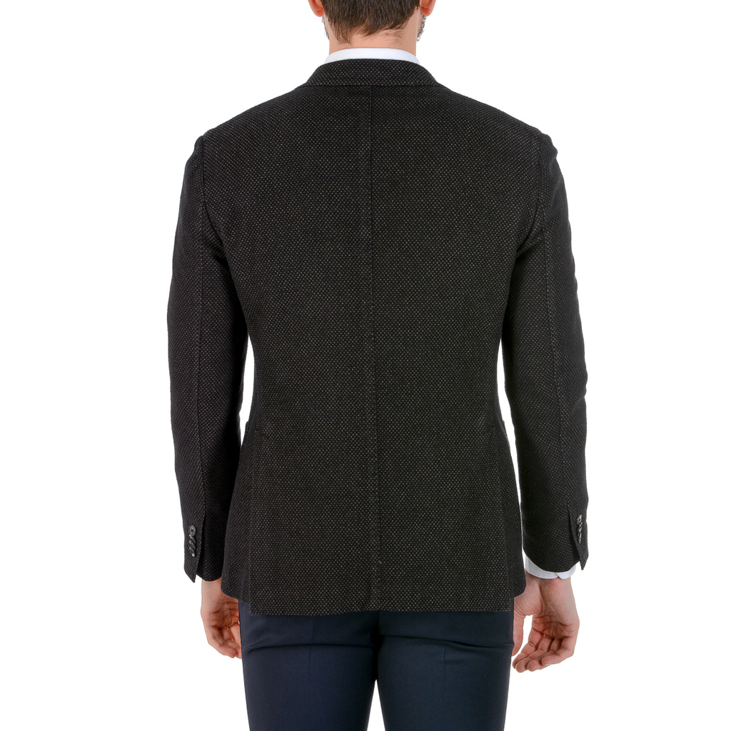 Chaqueta Boglioli Milano para hombre, manga larga, gris oscuro