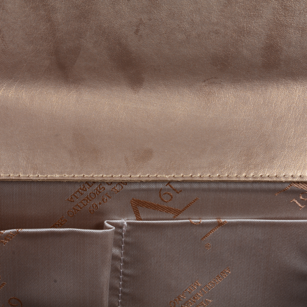V 1969 Italia Womens Handbag Gold KYOTO