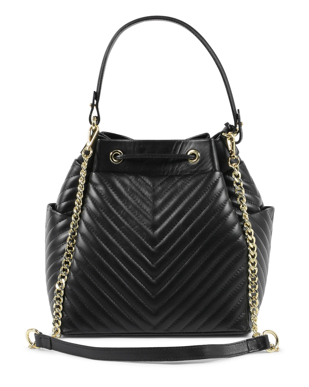 Bolso bandolera V Italia para mujer, color negro, BH10272 52 SAUVAGE NERO