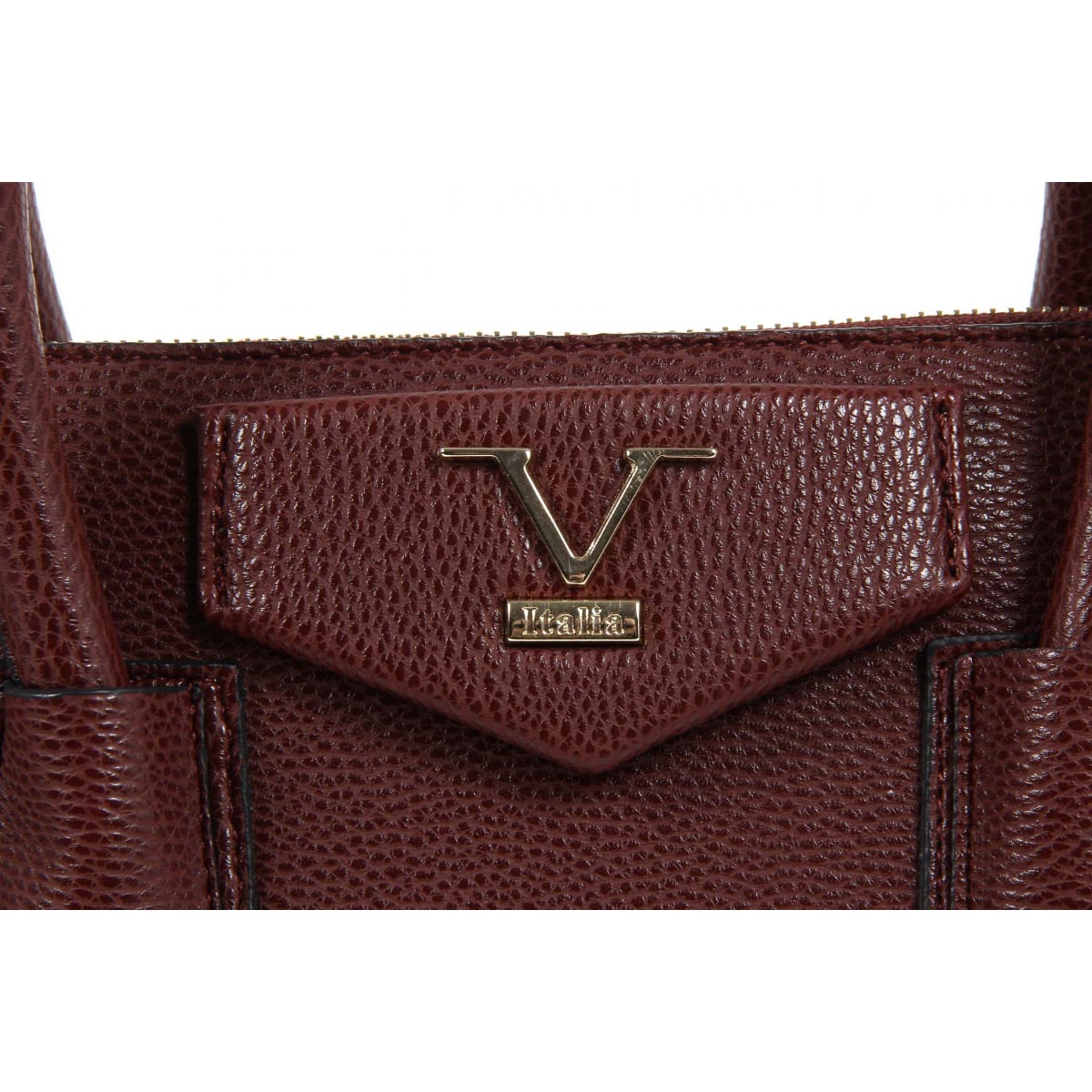 Bolso de mano para mujer V 1969 Italia VE01 ROJO CLARET