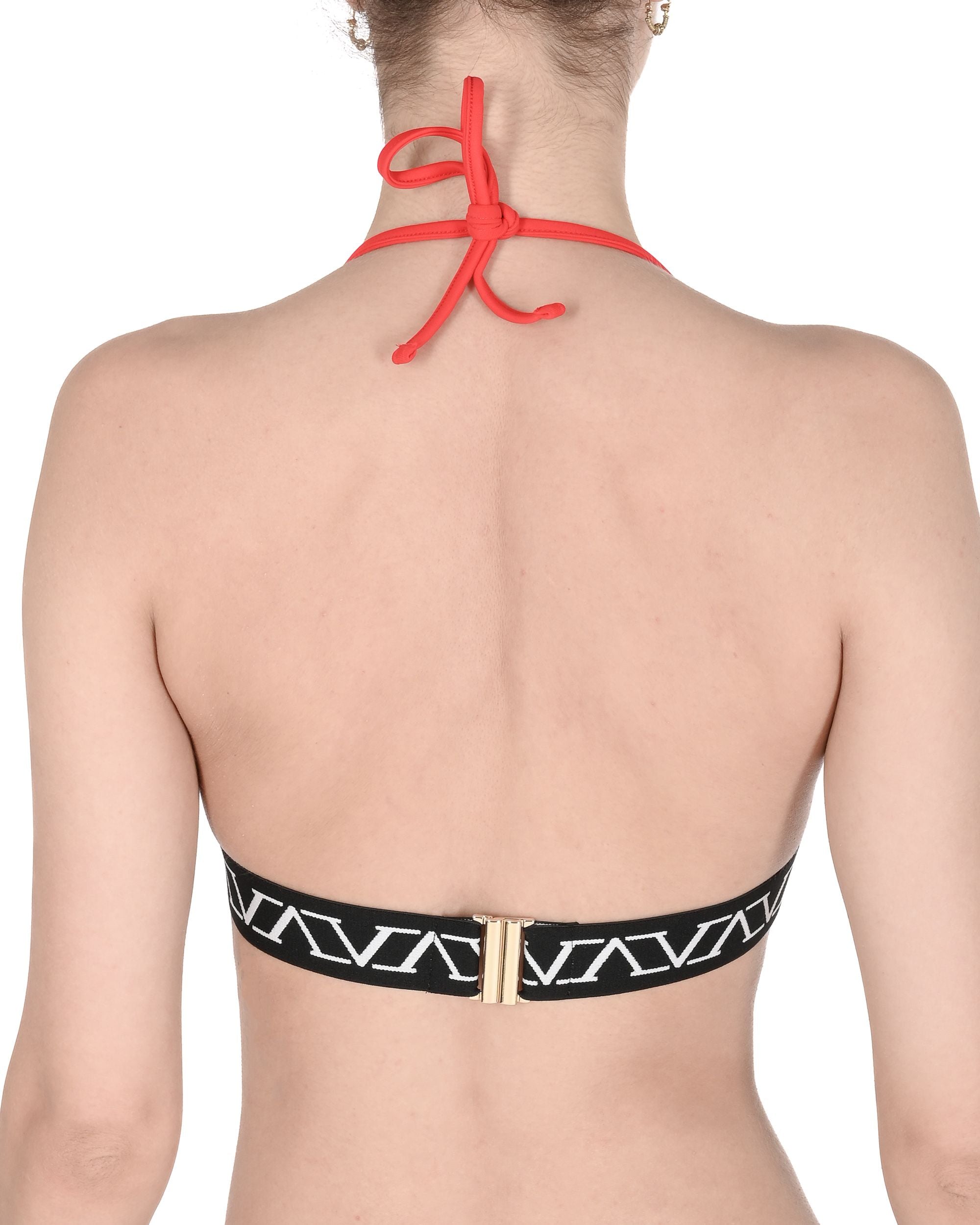 19V69 Italia Womens Swimwear Elastic Tape Top VSC1WTP05 RED
