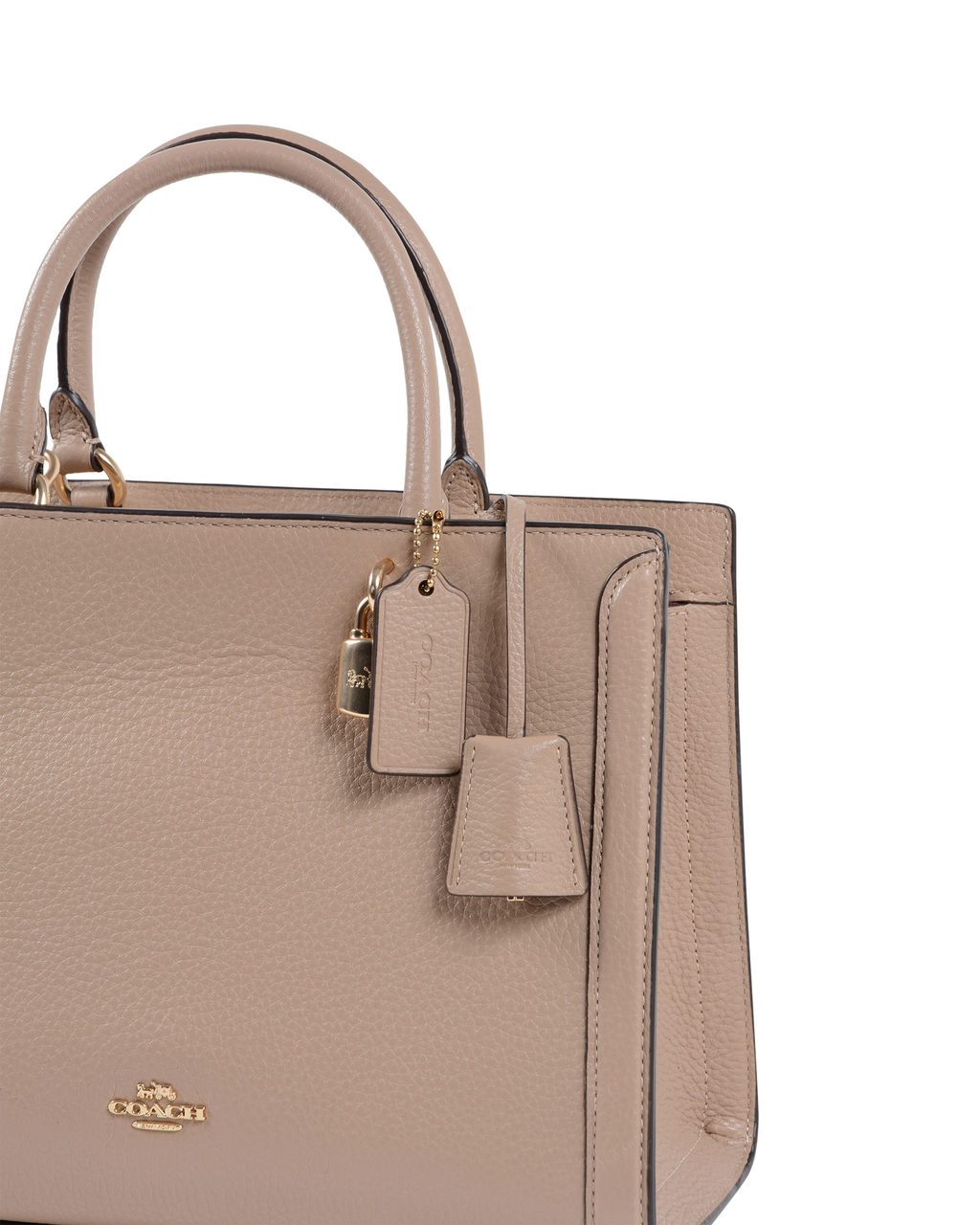 Bolso de mano Coach para mujer color topo F88037 TAUPE
