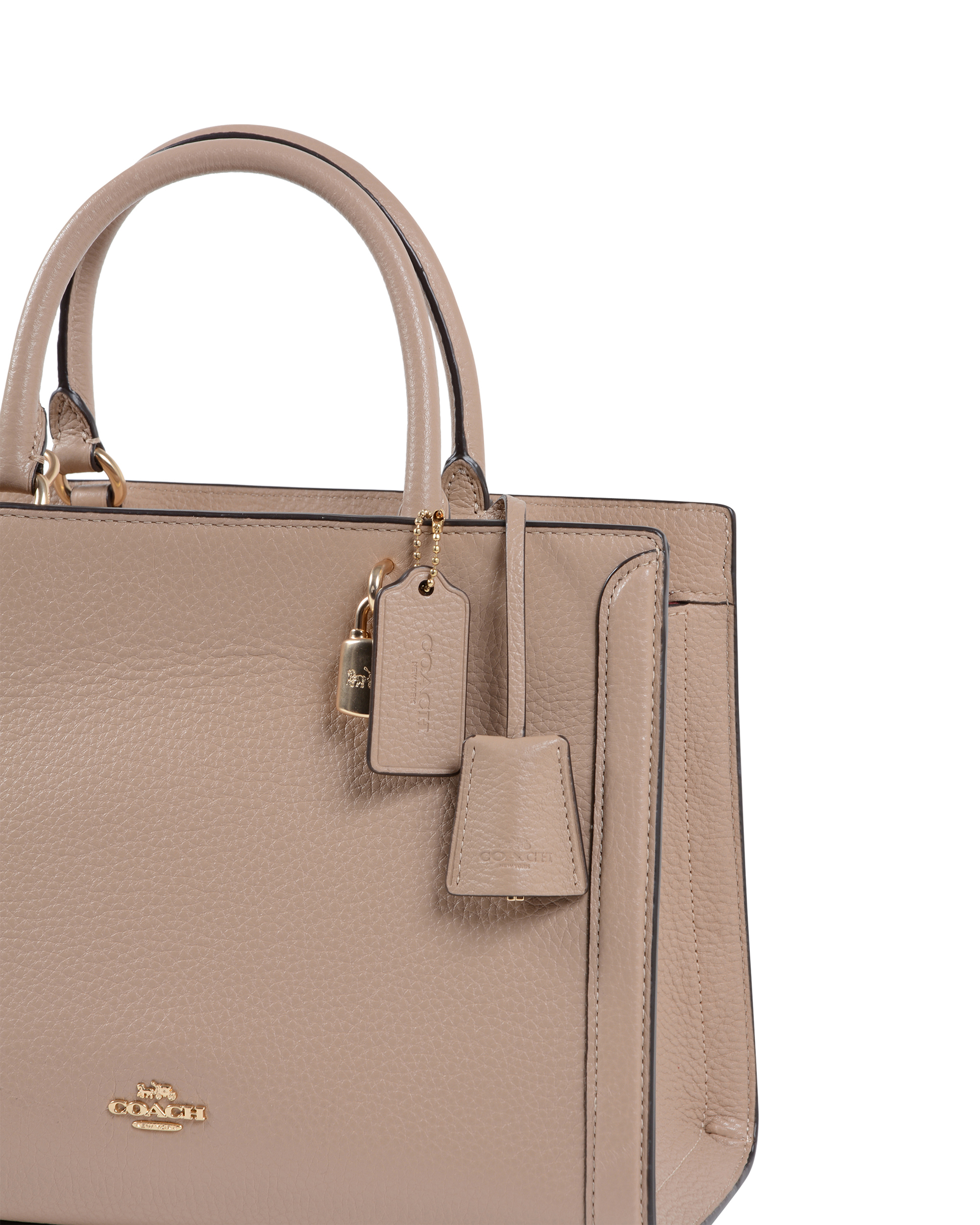 Bolso de mano Coach para mujer color topo F88037 TAUPE