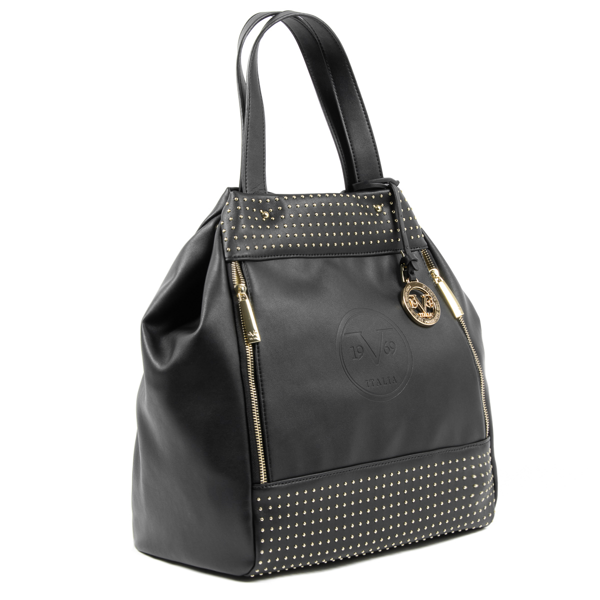 Bolso de mano para mujer V 1969 Italia Negro OLIVIA
