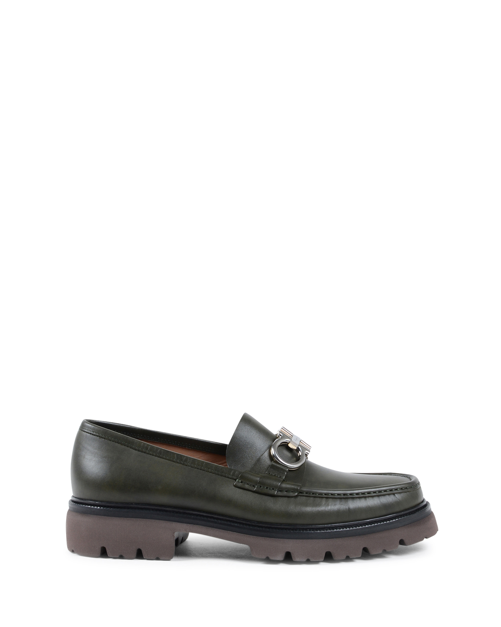 Mocasines Salvatore Ferragamo para hombre, color verde, BLEECKER