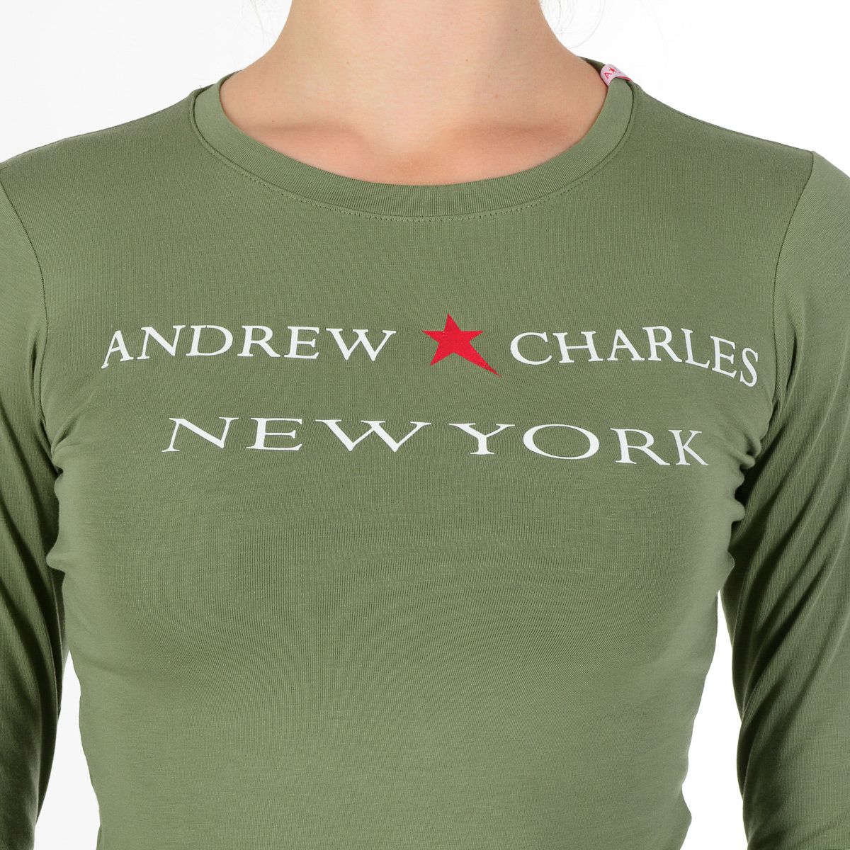 Camiseta de manga larga para mujer Andrew Charles By Andy Hilfiger TS602 031002 FENIX GREEN 003
