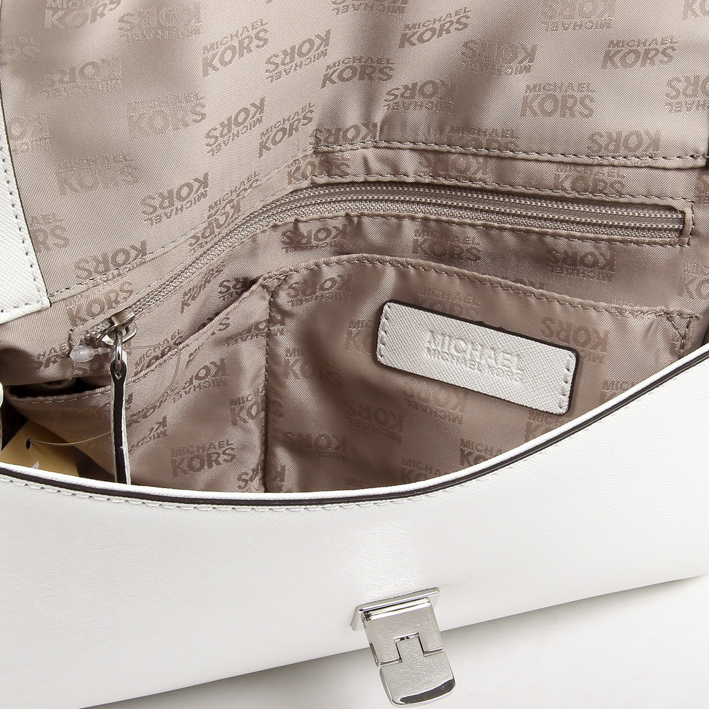 Michael Kors Womens Handbag VIOLET 35S7SV1S2L OPTIC WHITE