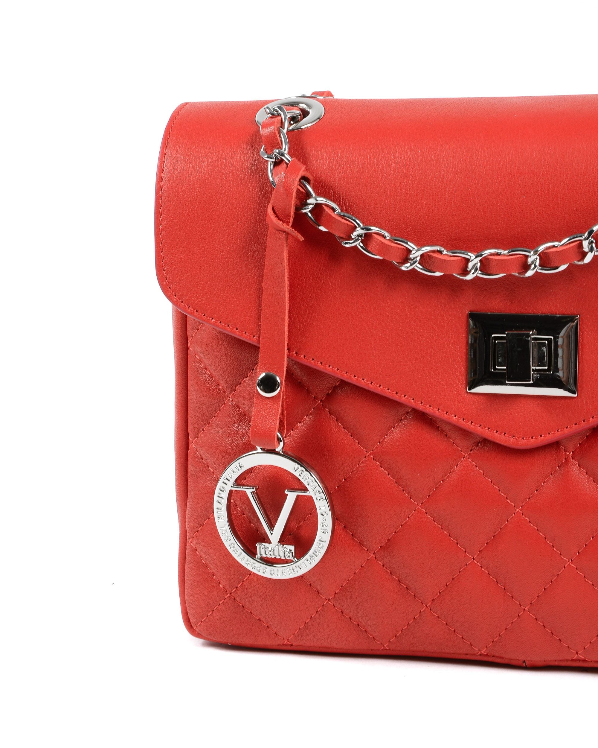 V Italia Womens Handbag Red V024-S SAUVAGE ROSSO