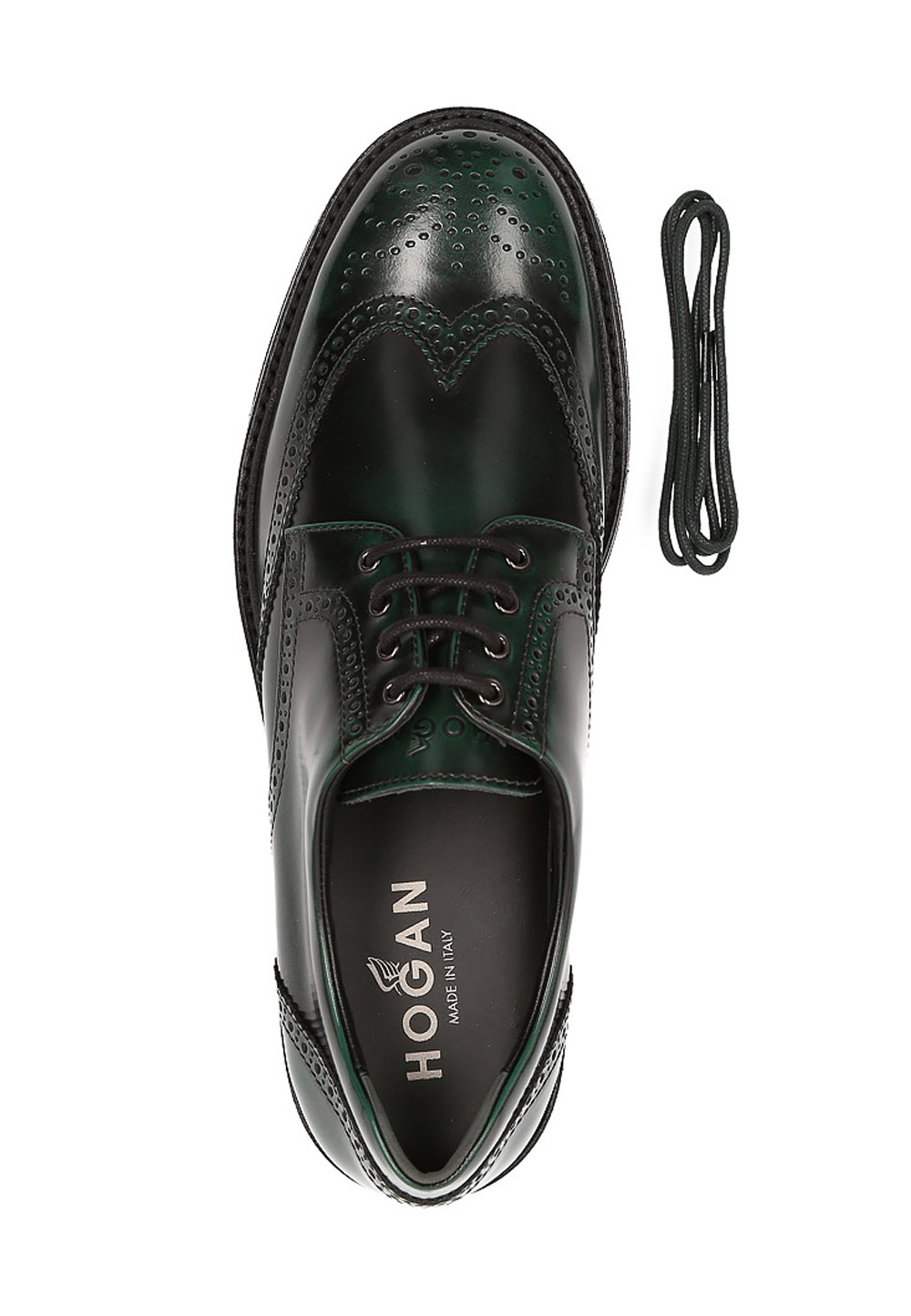 Hogan Mens Lace Up Shoe Dark Green HXM2170M08066Q6T807