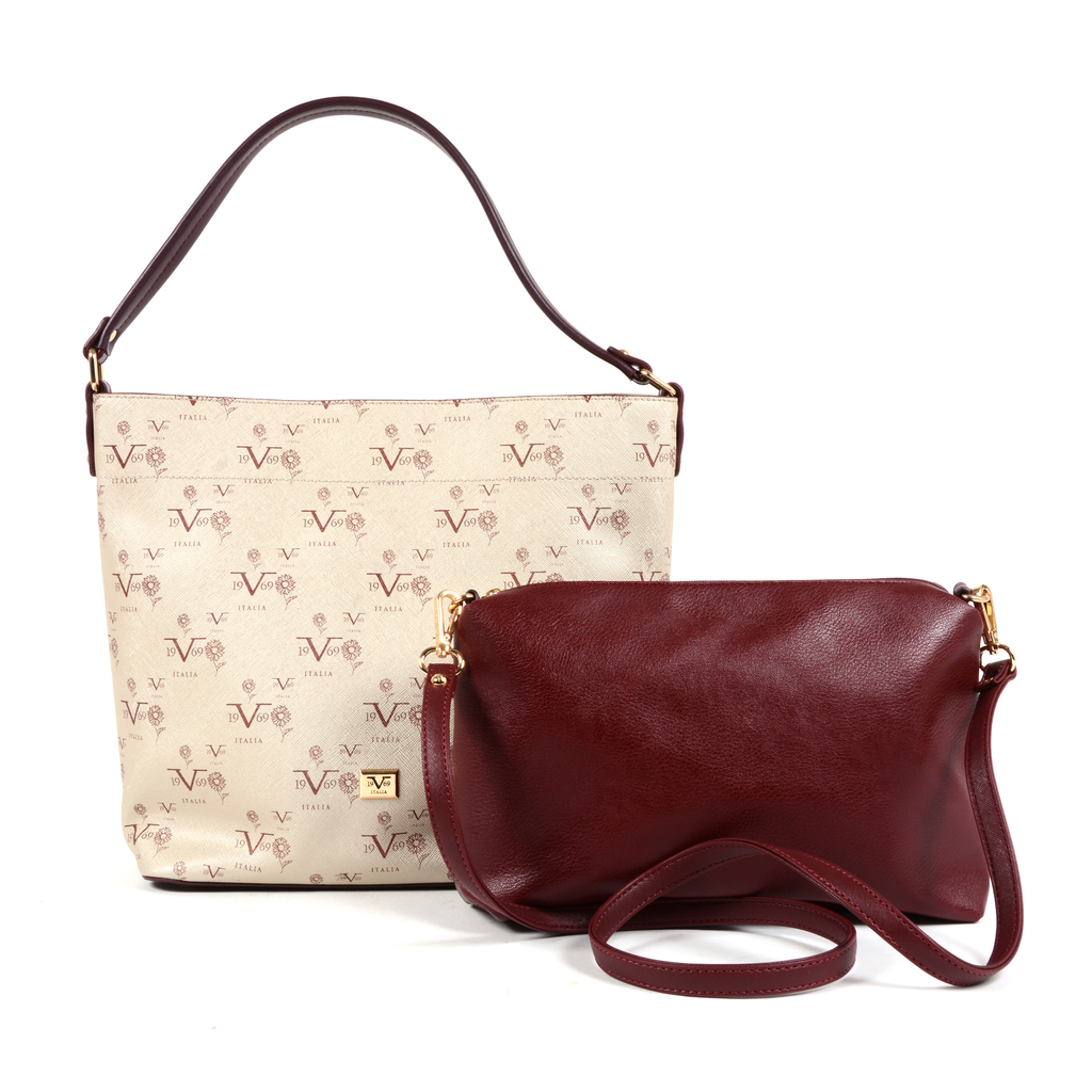 V 1969 Italia Womens Handbag Beige SALVADOR