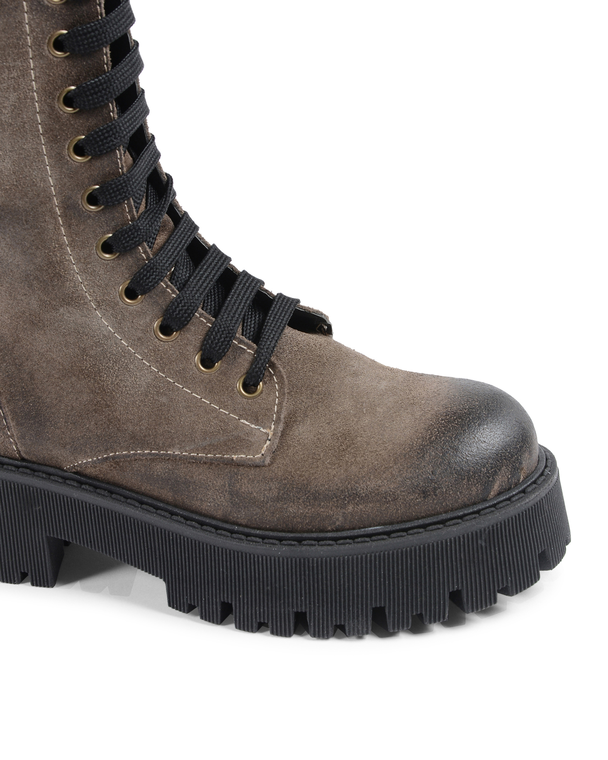 19V69 Italia Womens Short Boot Taupe 10-V CAMOSCIO TAUPE