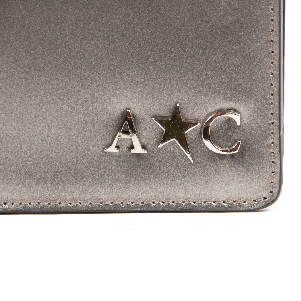 Andrew Charles Womens Handbag Silver RING