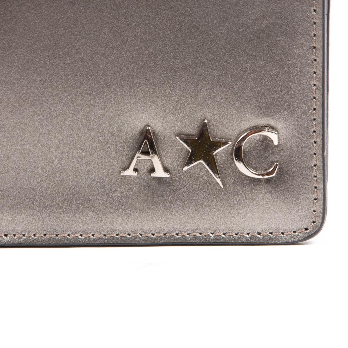 Andrew Charles Womens Handbag Silver RING