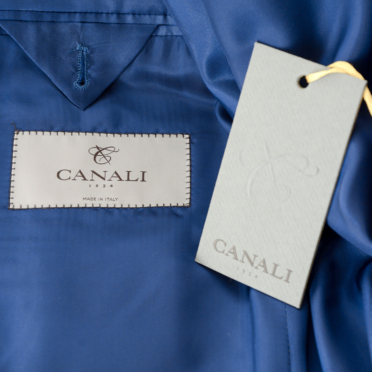 Canali Mens Suit Long Sleeves Blue