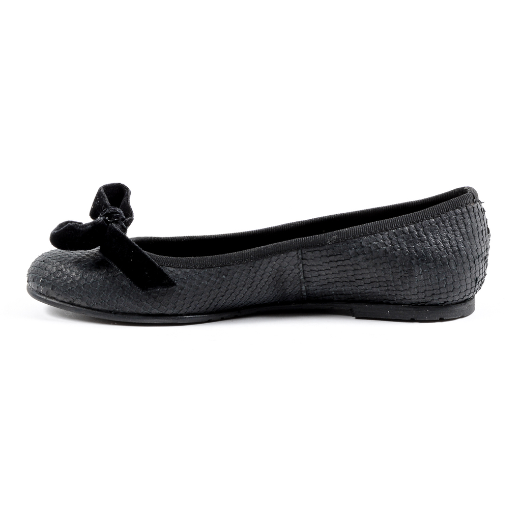 V 1969 Italia Womens Ballerina Black JETRO
