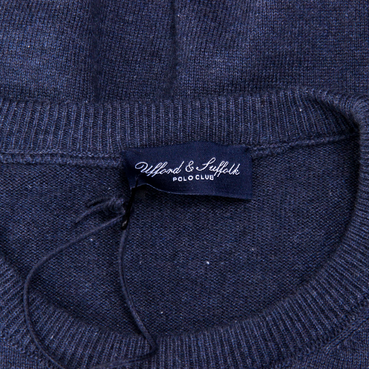 Suéter de hombre Ufford & Suffolk Polo Club de manga larga y cuello redondo PULLRUS100 AZUL OSCURO