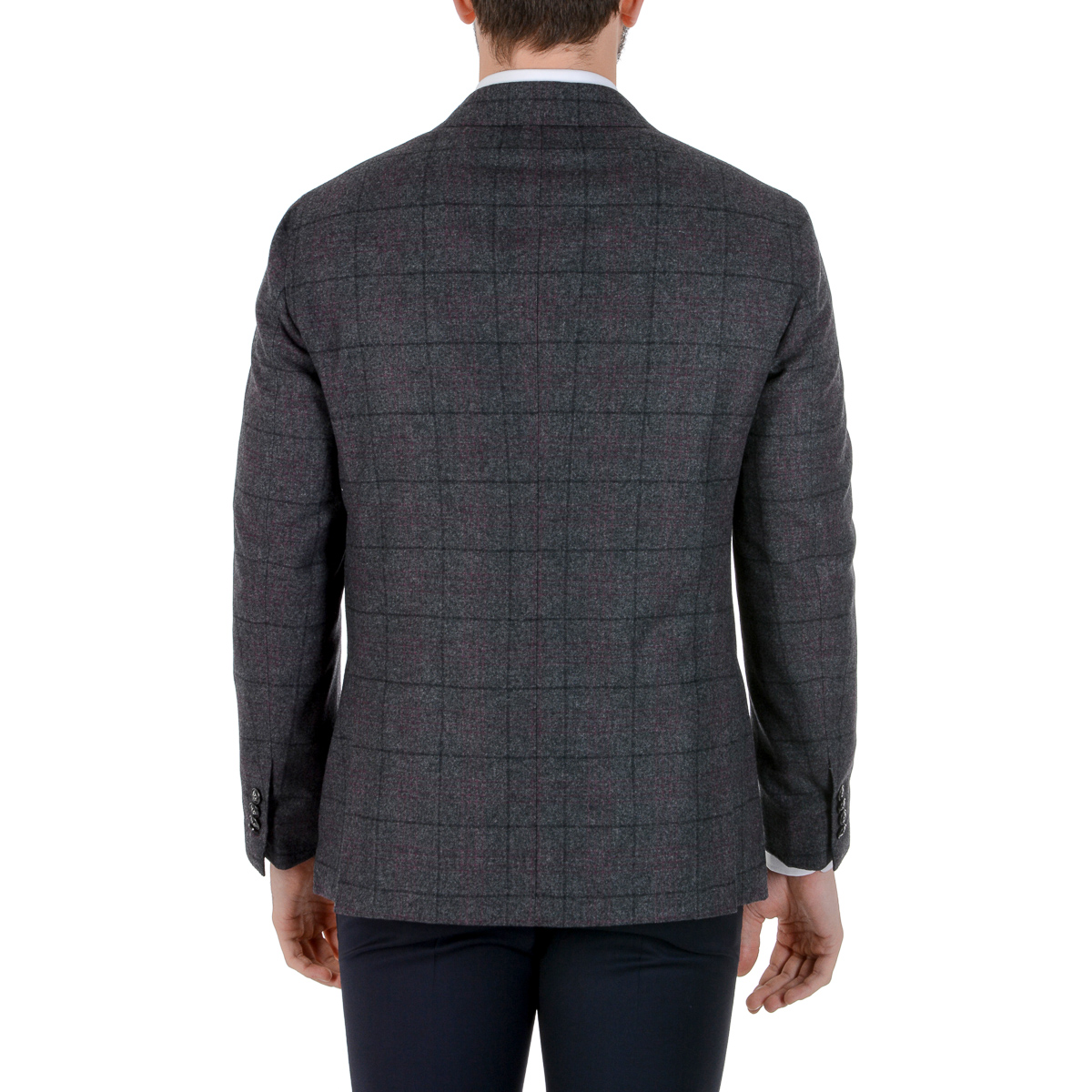 Chaqueta Barba Napoli para hombre, manga larga, gris
