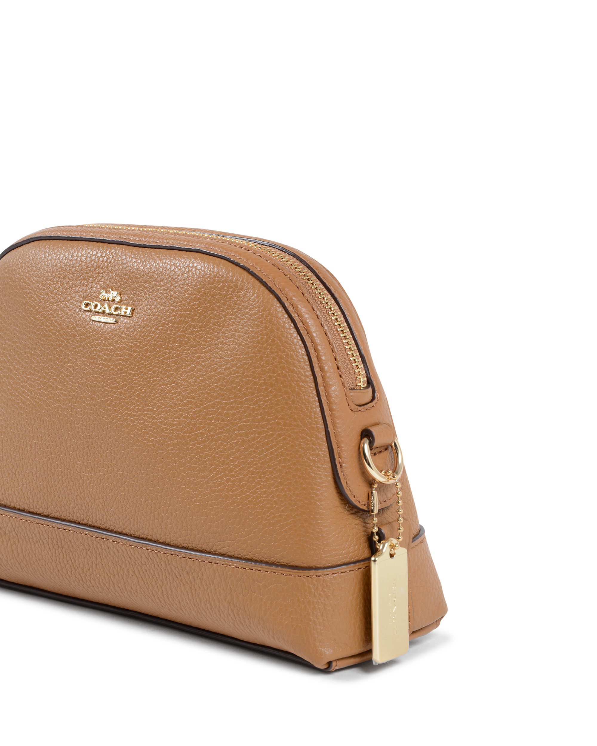 Bolso de mano Coach para mujer color tostado F76673 SADDLE