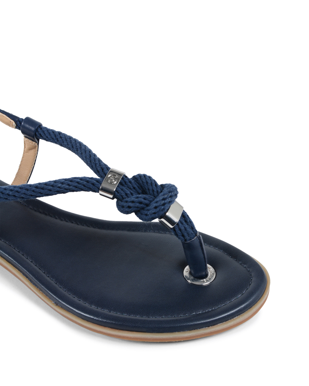 Michael Kors Sandalia de cuña para mujer Azul marino HOLLY