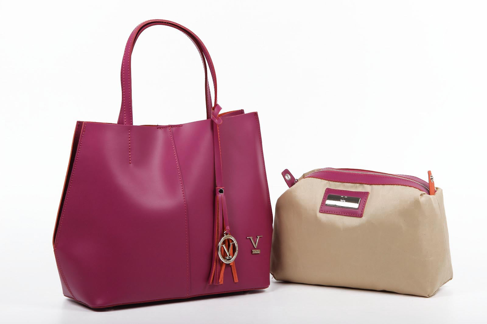 V 1969 Italia Bolso de mujer V002 RUGA FUXIA