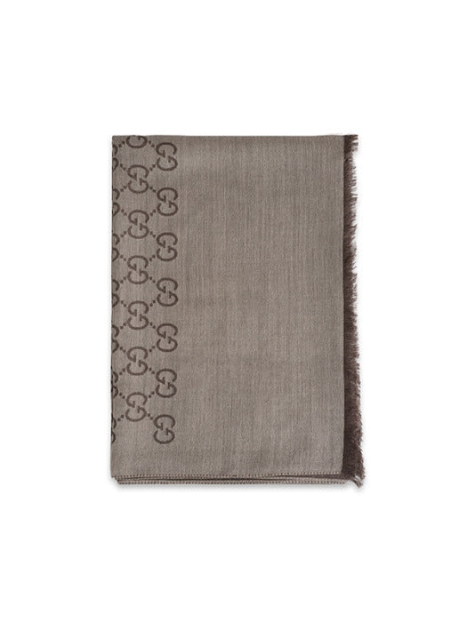 Bufanda Gucci para hombre 70x200 marrón