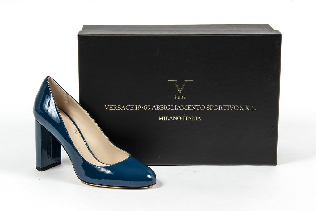 Zapatos de salón para mujer V 1969 Italia 3112331 VERNICE PETROLIO