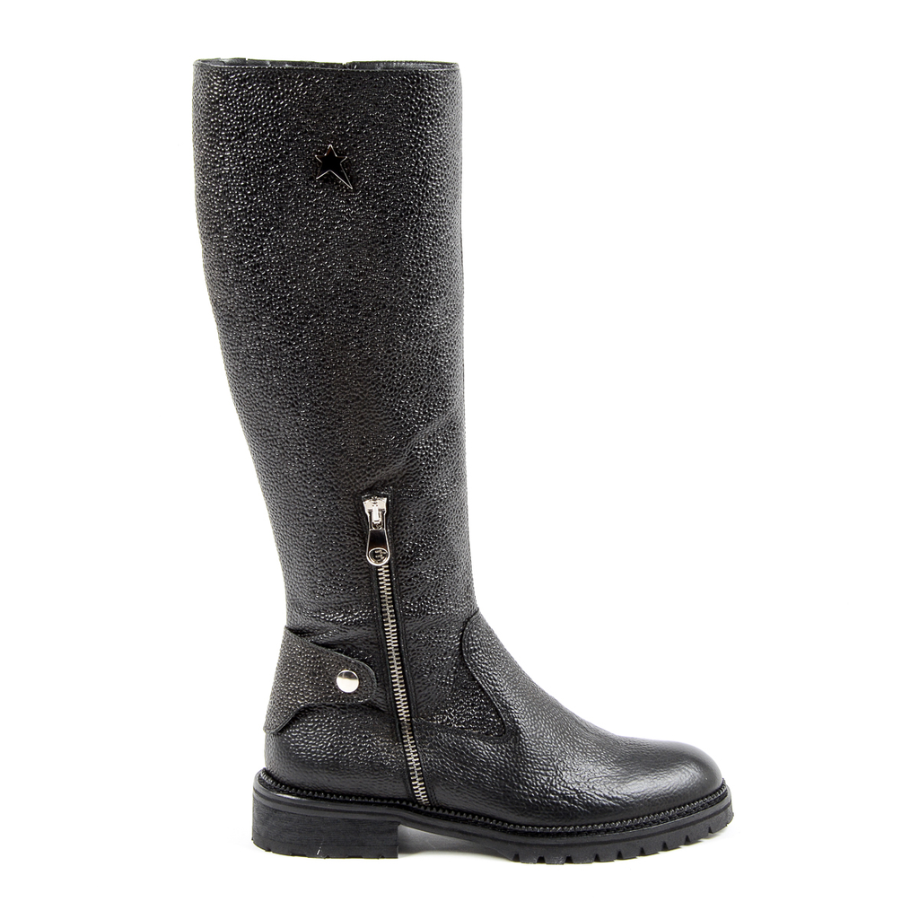 Andrew Charles Womens High Boot Dark Grey SUZI