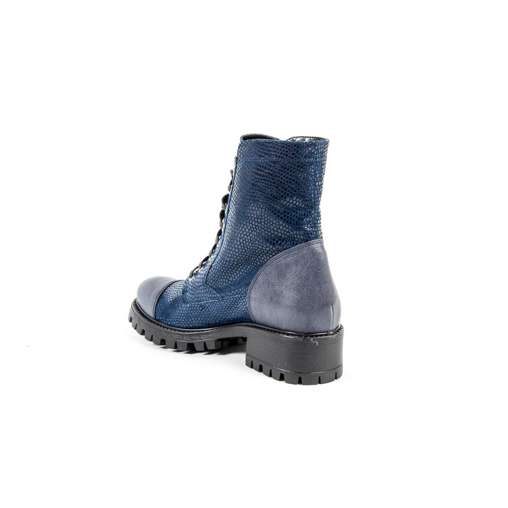 Bota corta Mujer V 1969 Italia B1476 VITELLO + PIETRA BLU