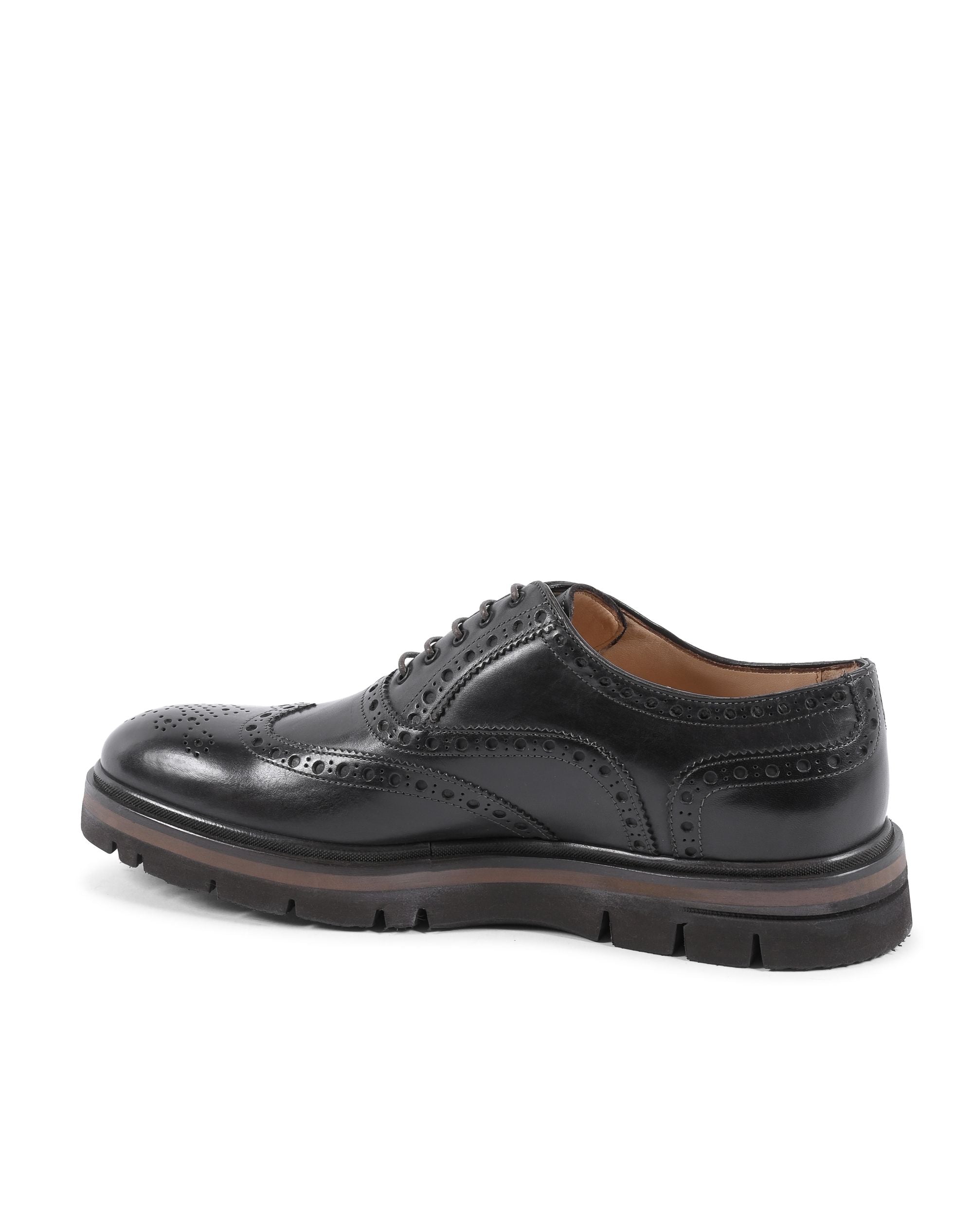 Zapatos brogue para hombre Dee Ocleppo EB129 VITELLO T MORO