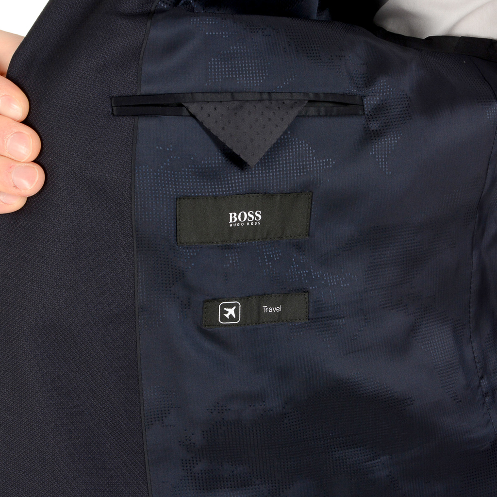 Chaqueta Hugo Boss para hombre de manga larga azul oscuro JET