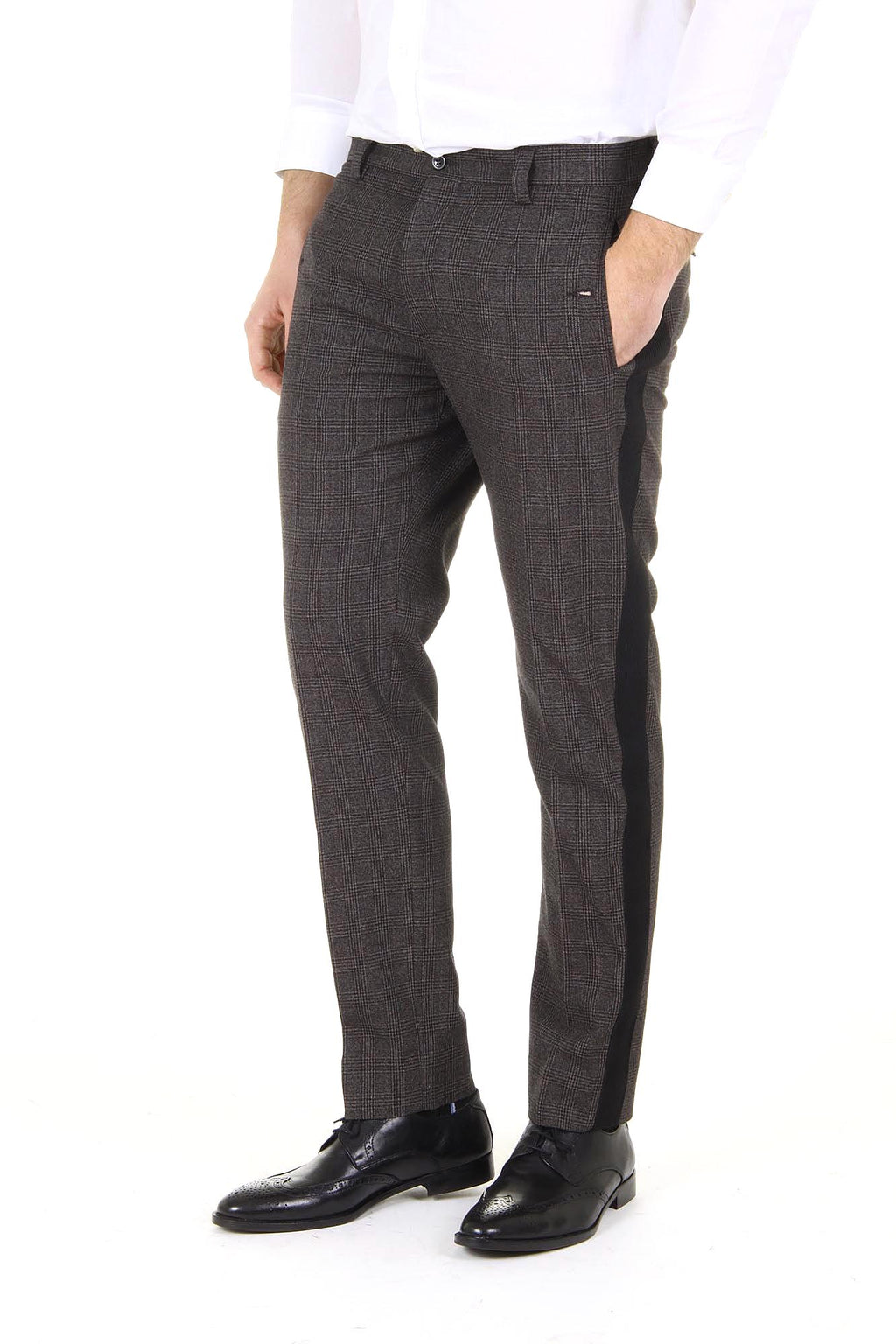 Pantalones de hombre Dolce & Gabbana Lambretta de lana virgen G4M6AX FQ3DX S8102