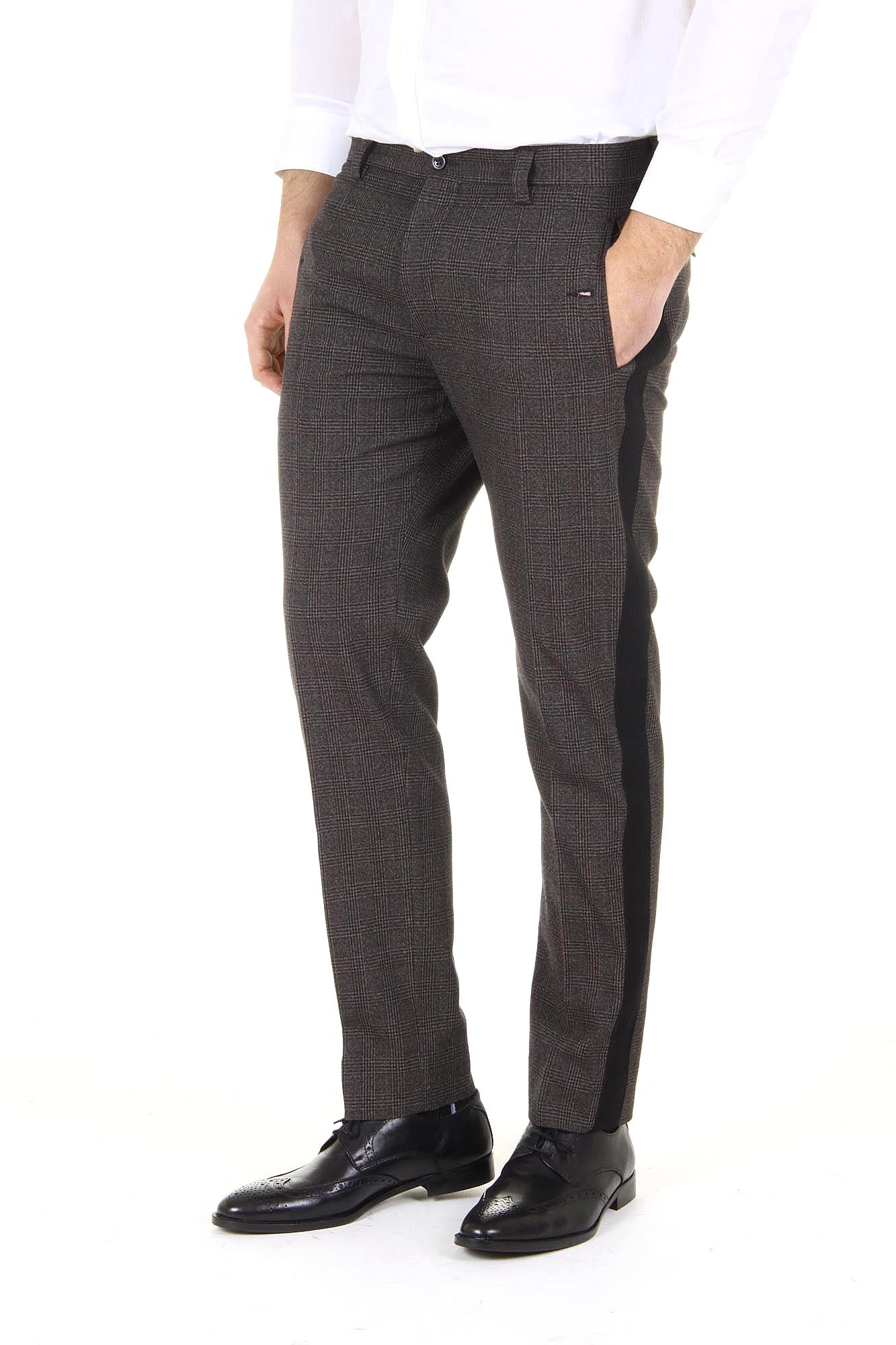 Pantalones de hombre Dolce & Gabbana Lambretta de lana virgen G4M6AX FQ3DX S8102