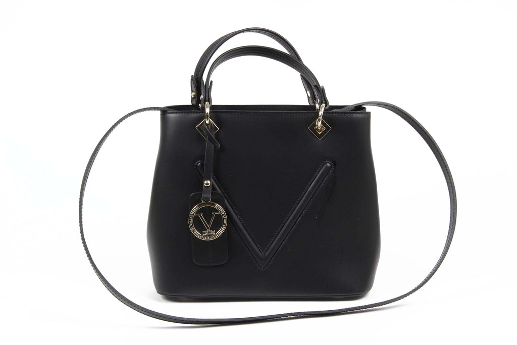 Bolso de mano para mujer V 1969 Italia V004/2 RUGA NERO