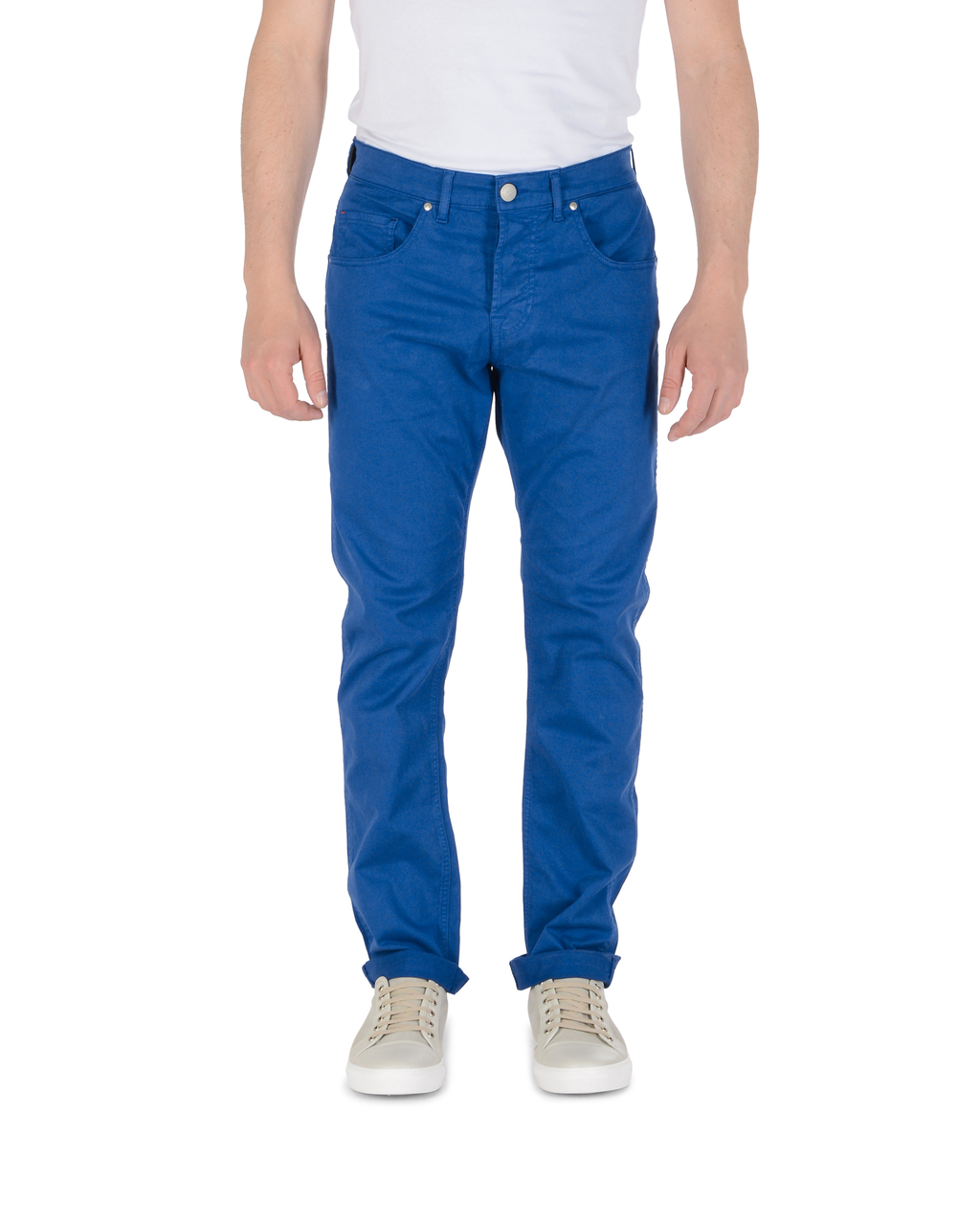 Andrew Charles Mens Trousers Regular Fit FRANK BLUE