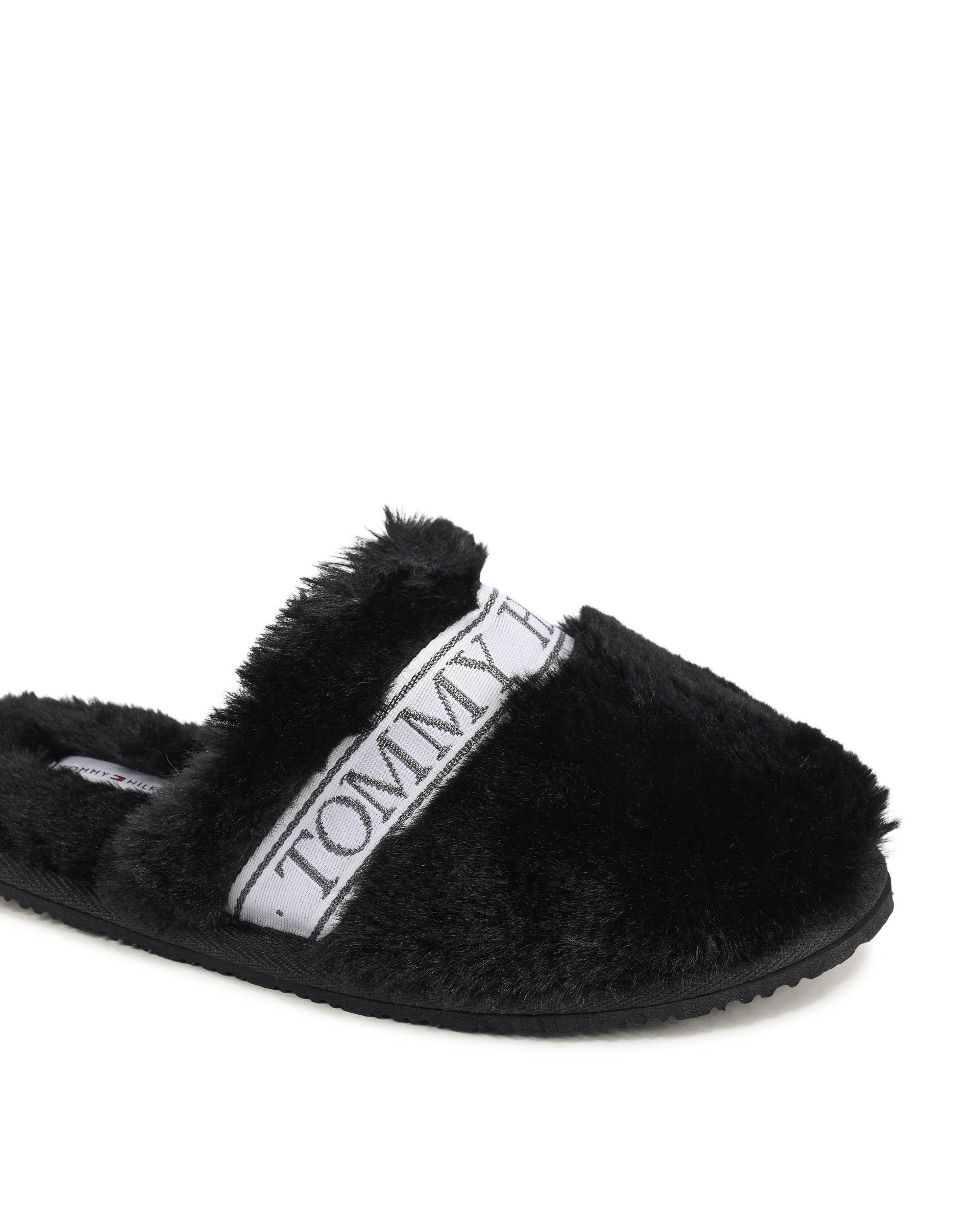 Pantuflas Tommy Hilfiger para mujer, color negro, FW0FW07595BDS