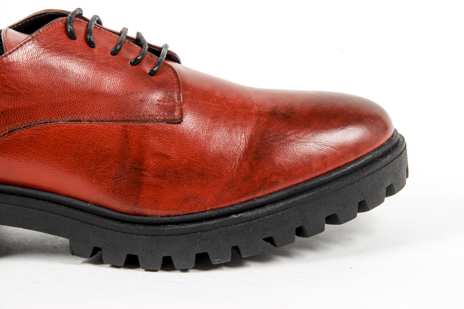 V 1969 Italia Zapato con cordones para mujer C01 VITELLO ROSSO