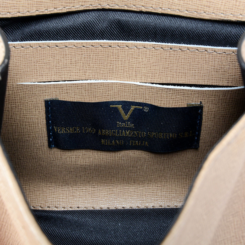 Bolso de mano para mujer V 1969 Italia color camello PANAMA