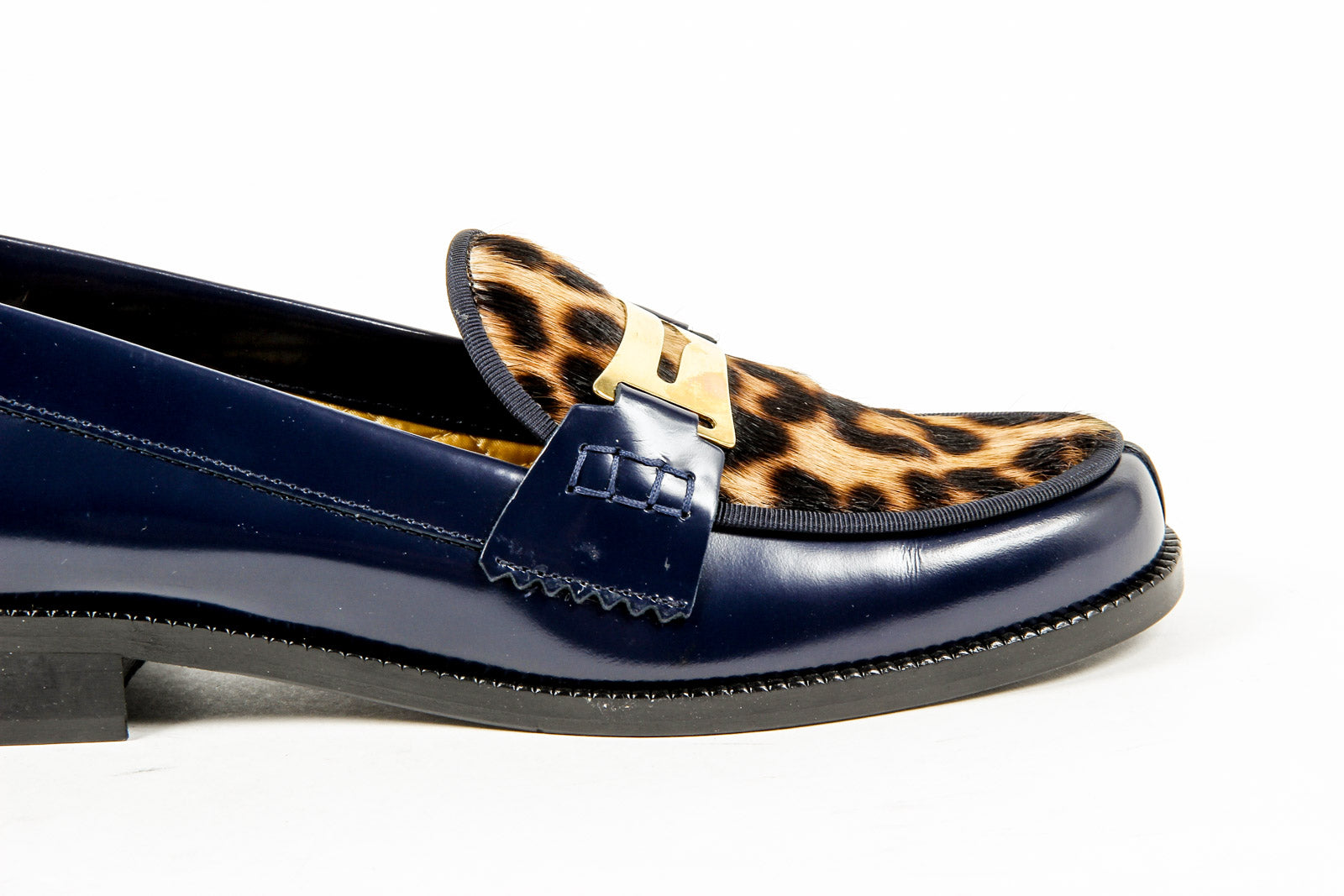 Mocasín Mujer Avec Moderation FRIDA AZUL LEOPARDO