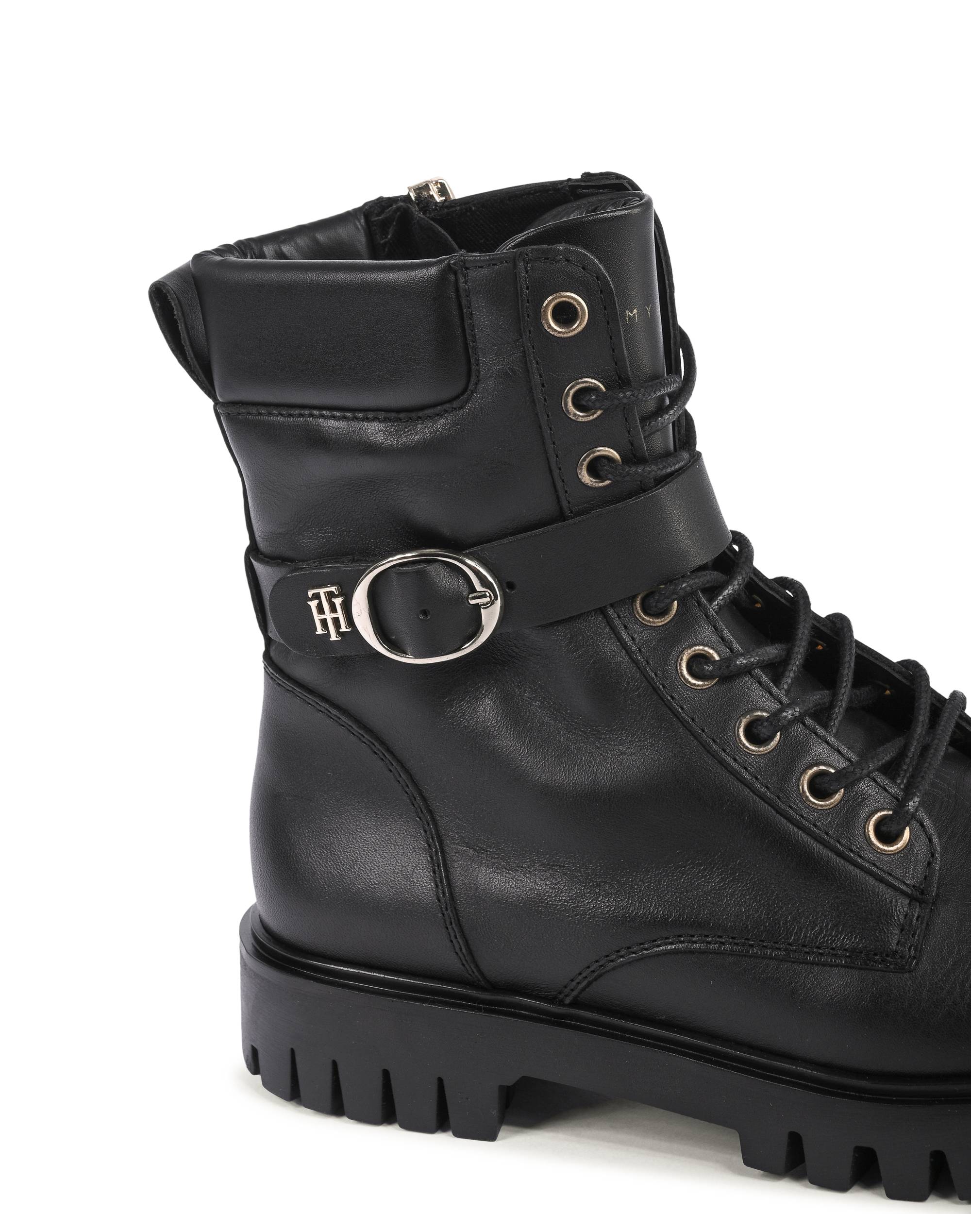 Tommy Hilfiger Womens Boots Black FW0FW06734BDS