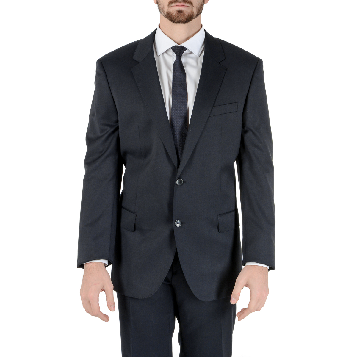 Traje Hugo Boss para hombre azul oscuro, ¡UN GRAN GENIO!