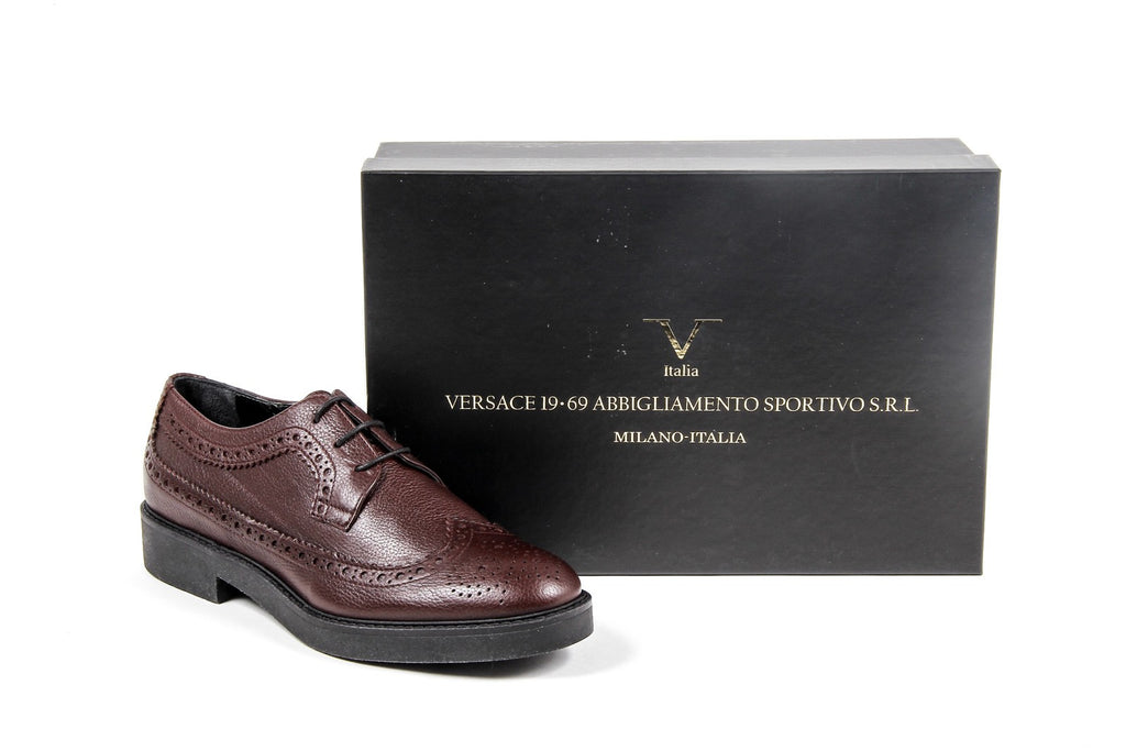 V 1969 Italia - Zapato brogue para mujer B1670 CERVO BURDEOS